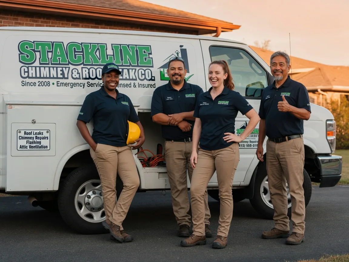 Chimney flashing repair company in Pierpont, OH